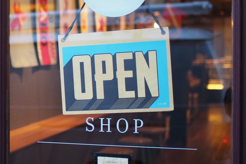Sign with Open